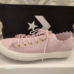 Converse Pink Scalloped Sneakers